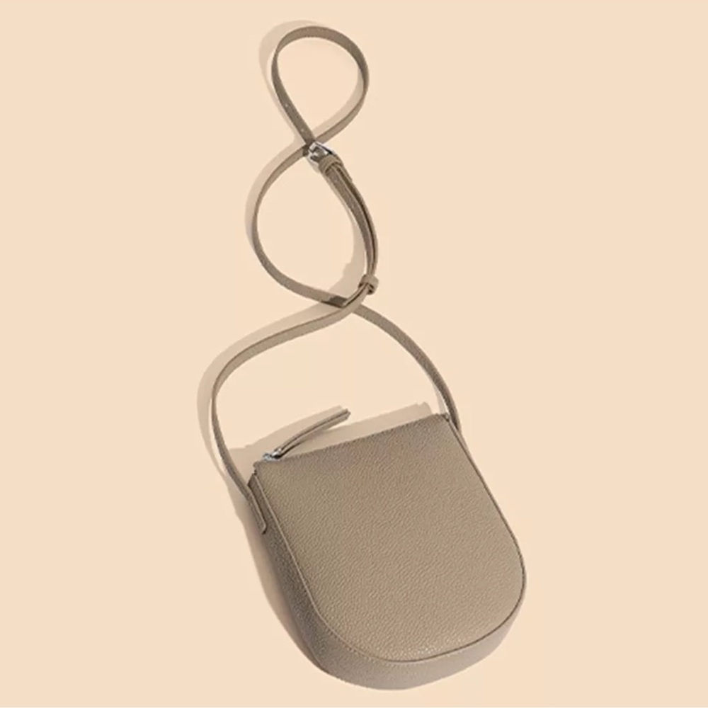 Leather Crossbody Bag Messenger Bag  Women Handbag Gray Brand New - Picture 6 of 13